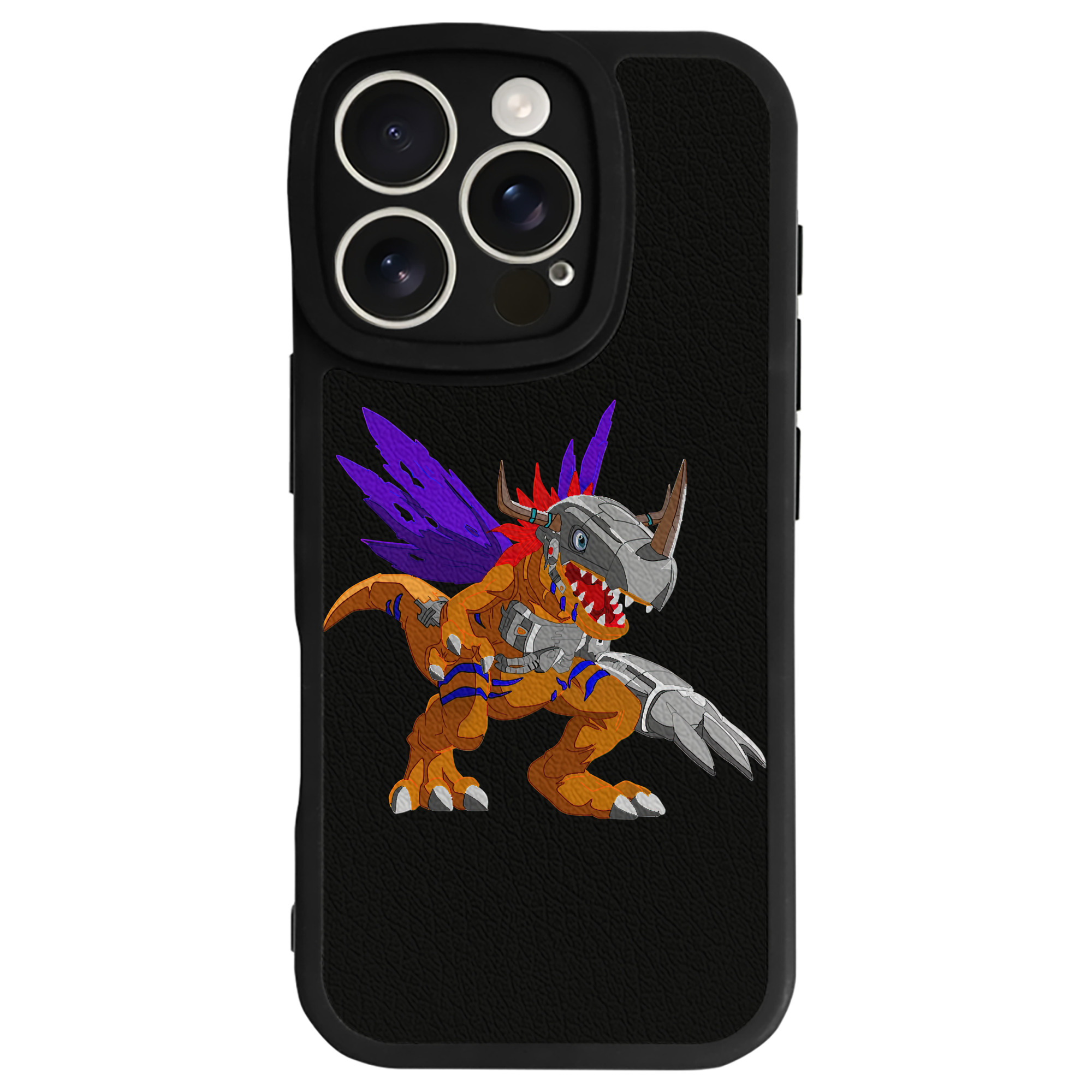 （画像用） Digimon デジタルモンスター/デジモン 【iPhone 16シリーズ対応】シリコンスマホケース（レザー調） 材質：シリコン